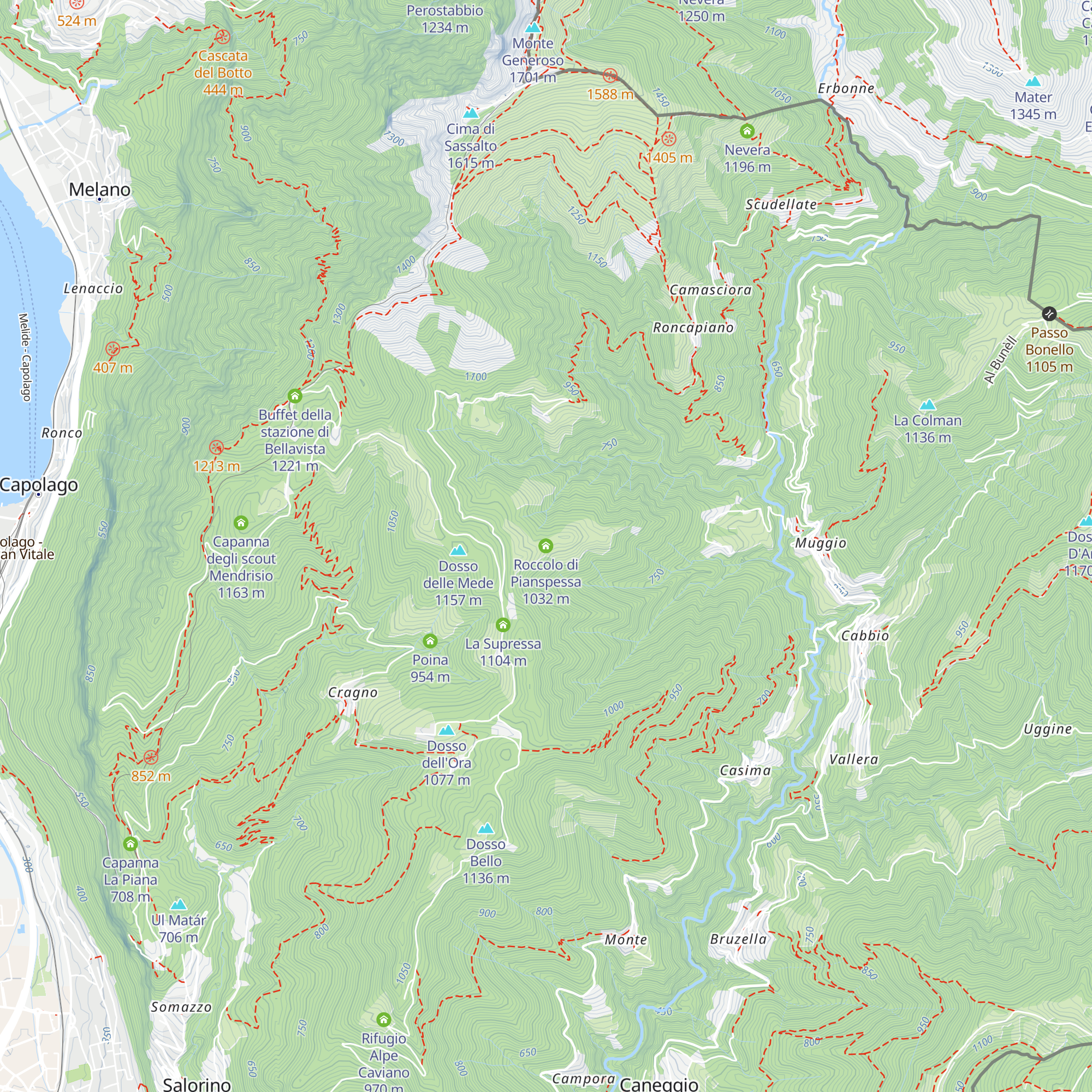 Roccolo di Pianspessa map