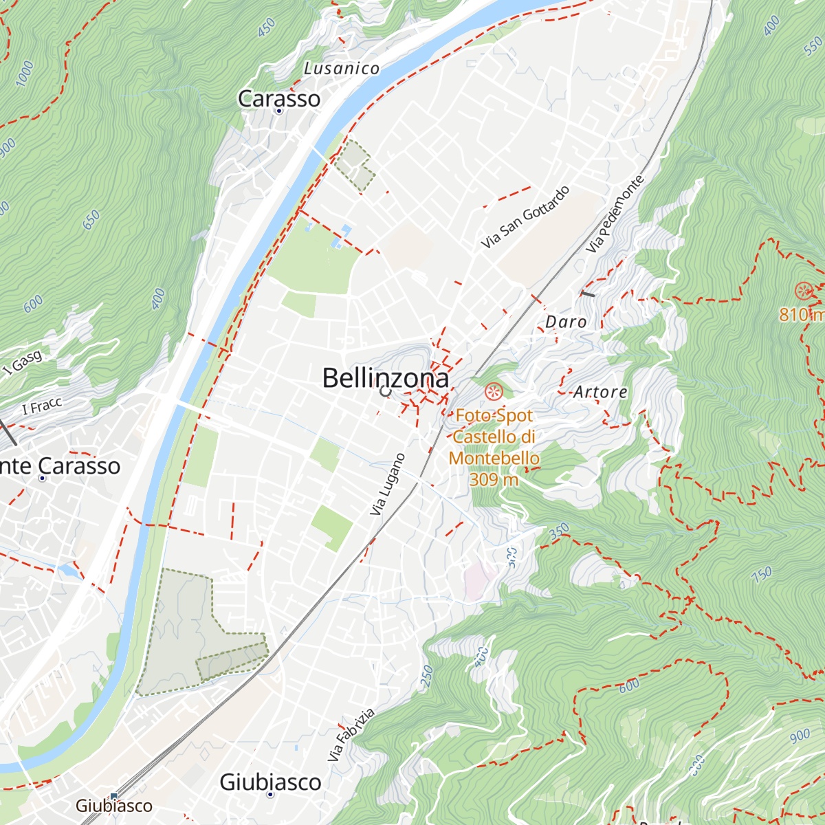 Ente turistico di Bellinzona e dintorni map
