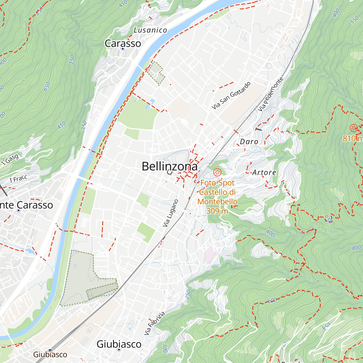Ente turistico di Bellinzona e dintorni map