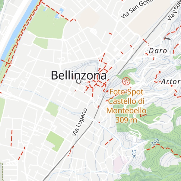 Map of Ente turistico di Bellinzona e dintorni
