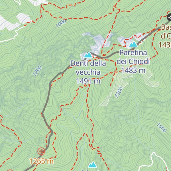 Map of Alpe di Castello