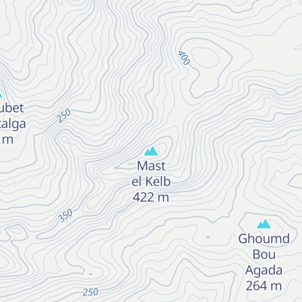 Map of Mast el Kelb