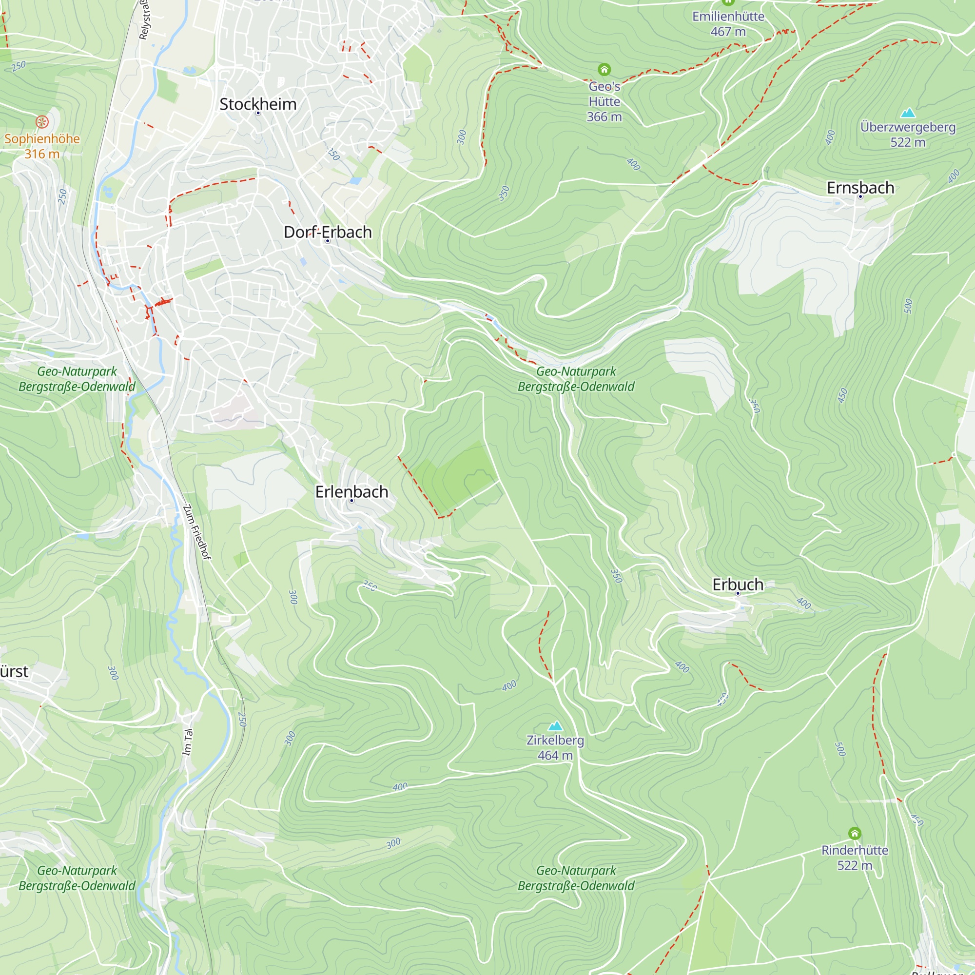 RuheForst-Hütte map