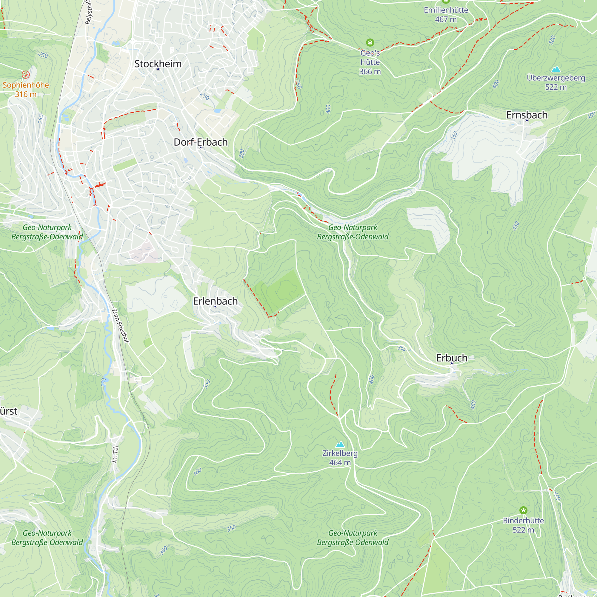 RuheForst-Hütte map