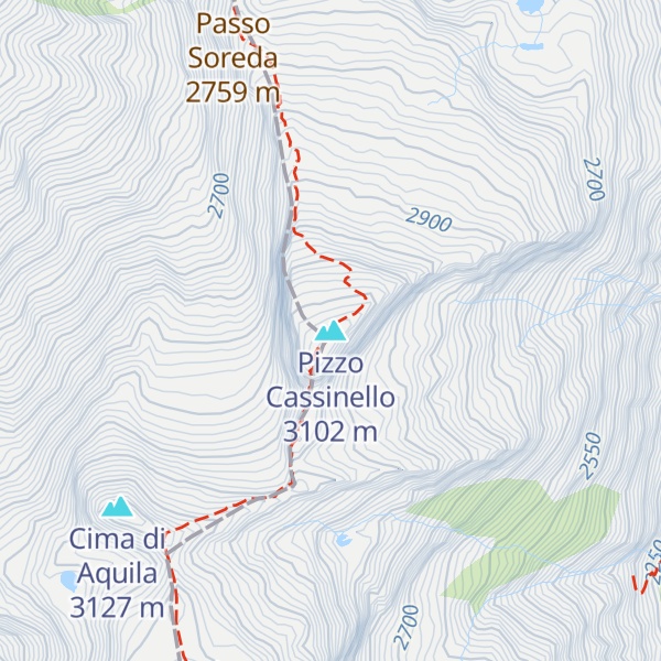 Map of Pizzo Cassinello