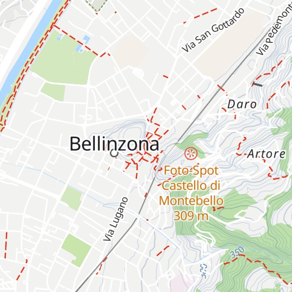 Map of Bellinzona Tourist Information