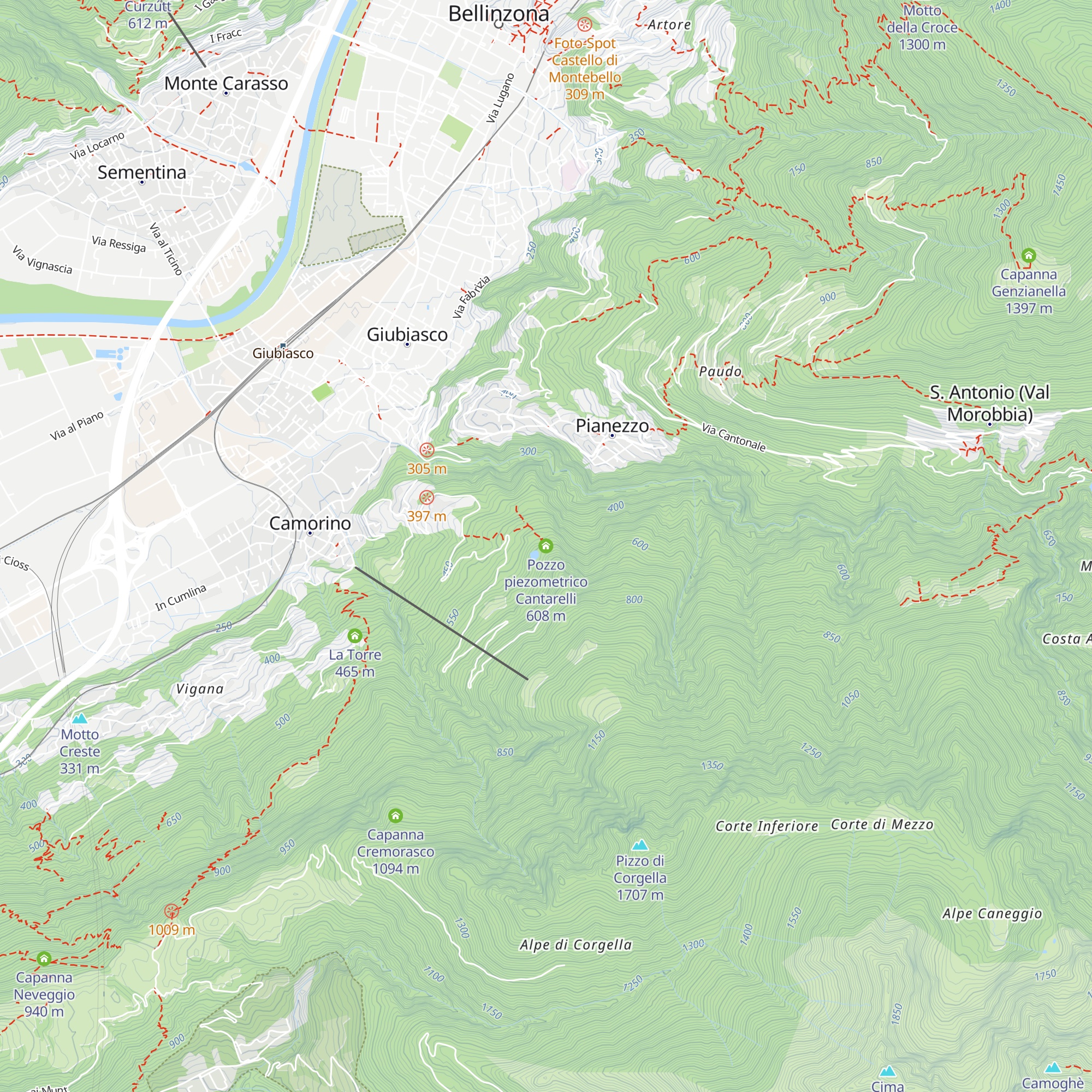 Pozzo piezometrico Cantarelli map