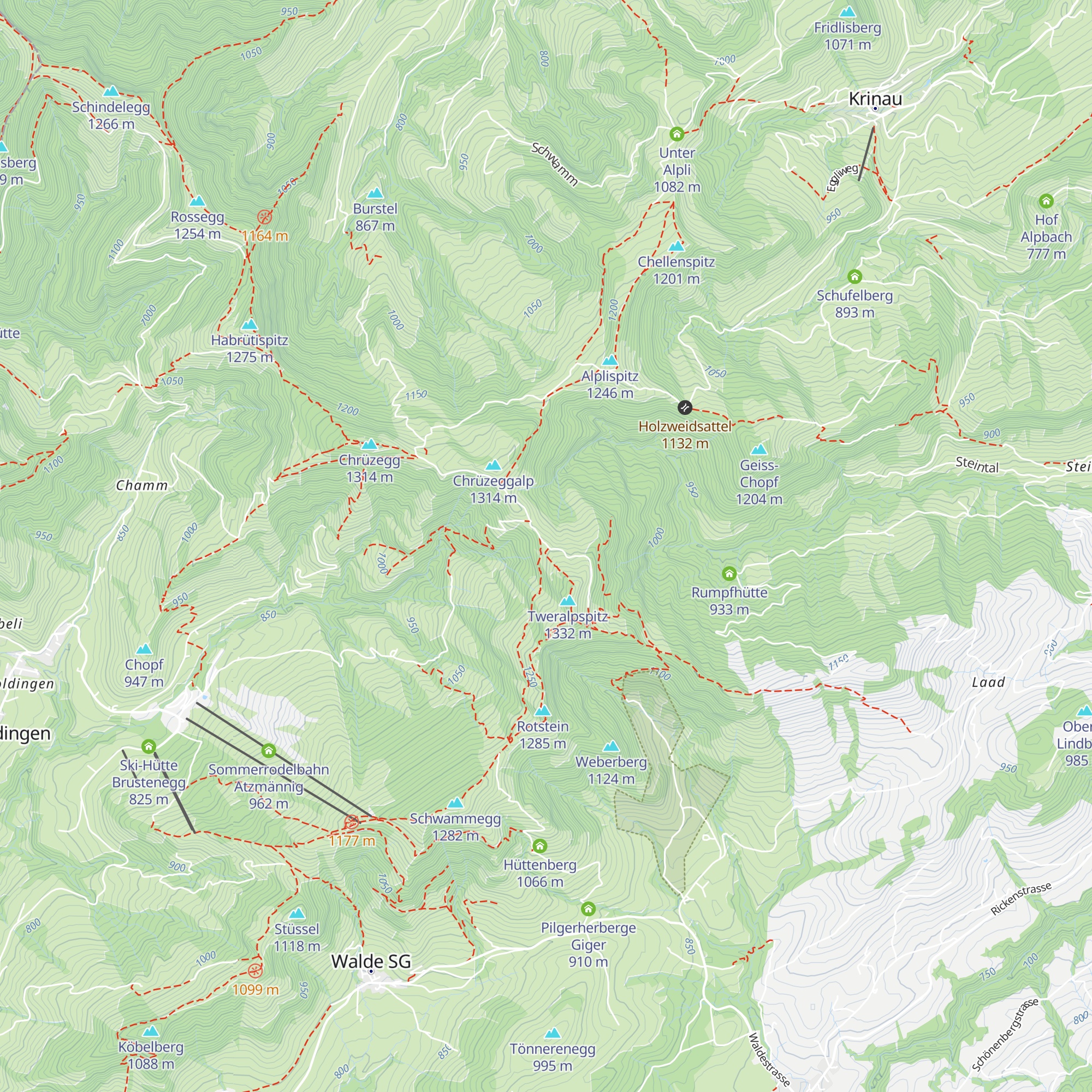 Obere Tweralp map