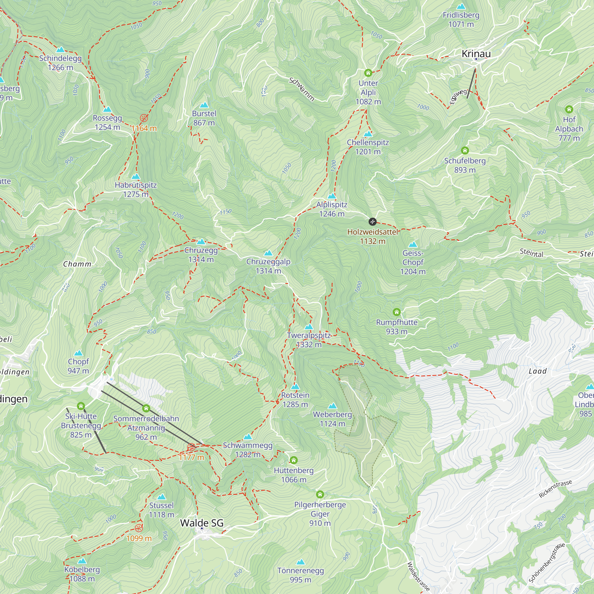 Obere Tweralp map