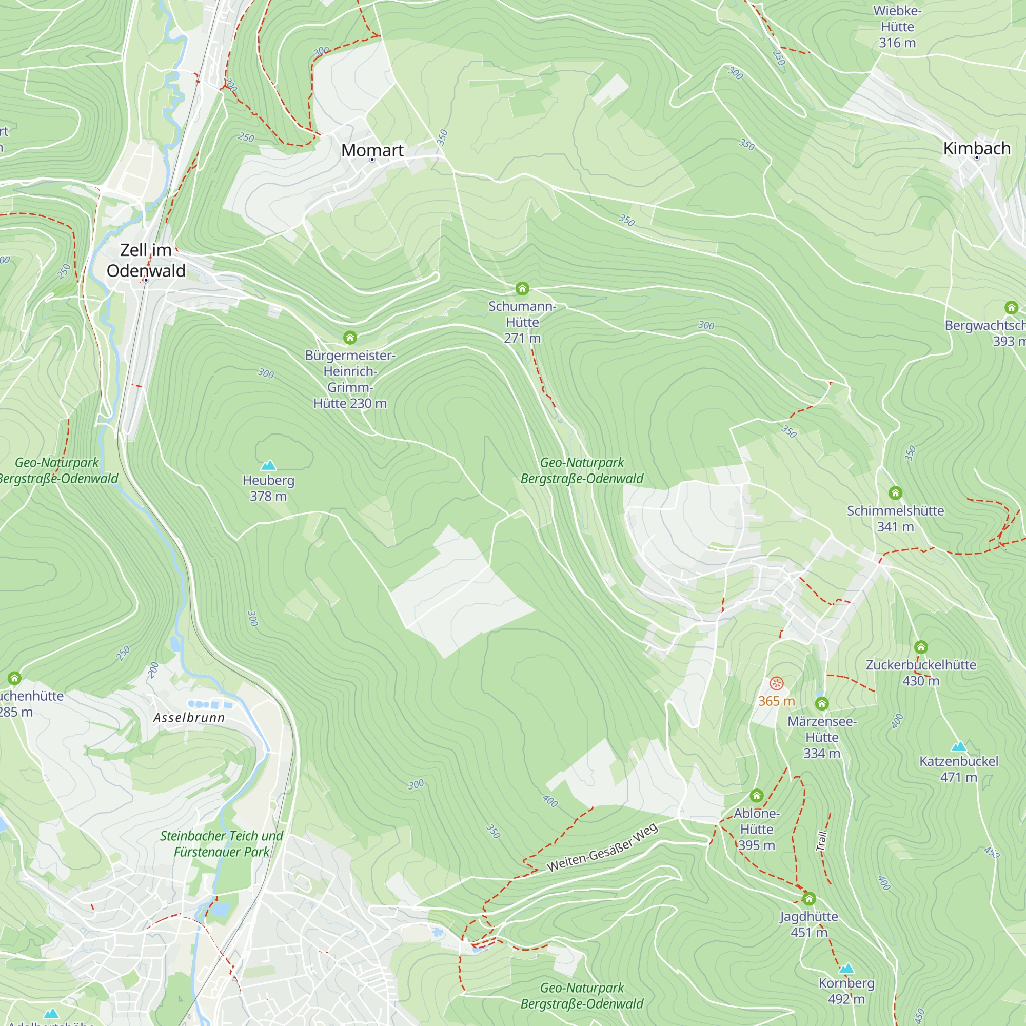 Heuberg-Hütte map