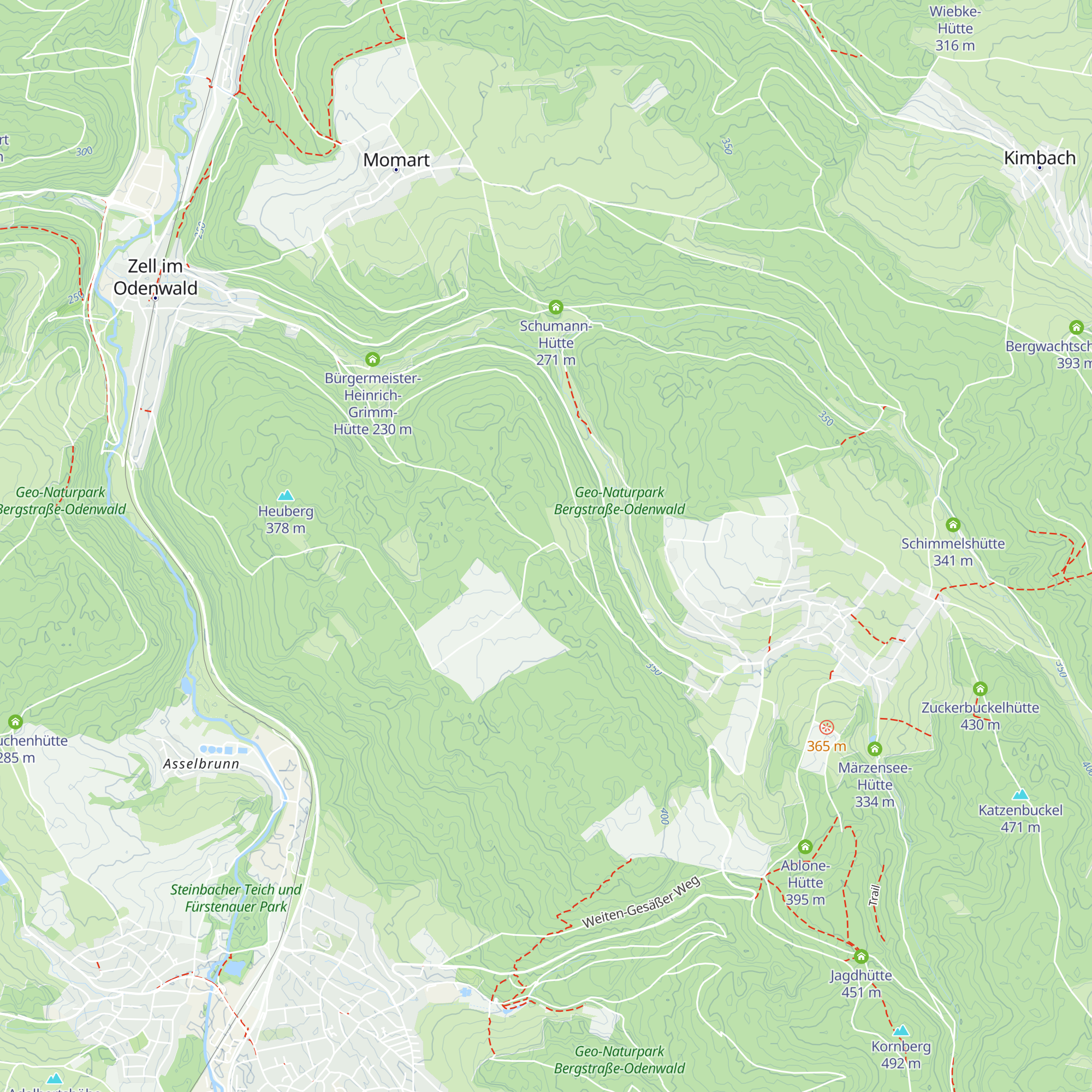 Heuberg-Hütte map