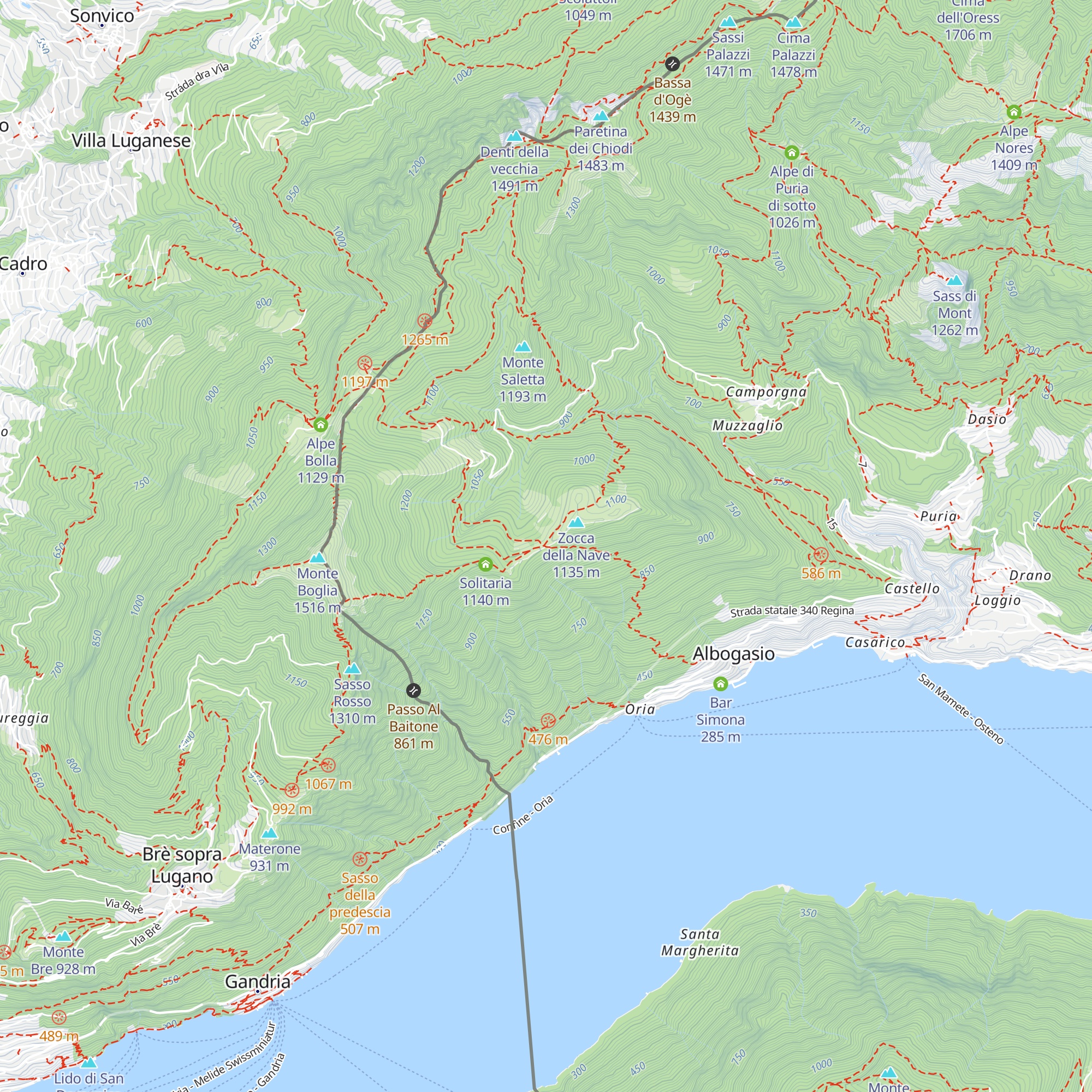 Madonna del Faggio map