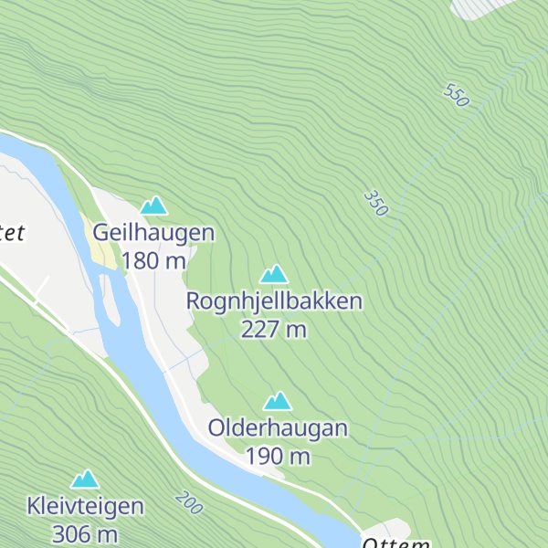 Map of Rognhjellbakken