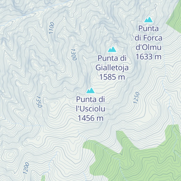 Map of Punta di l'Usciolu