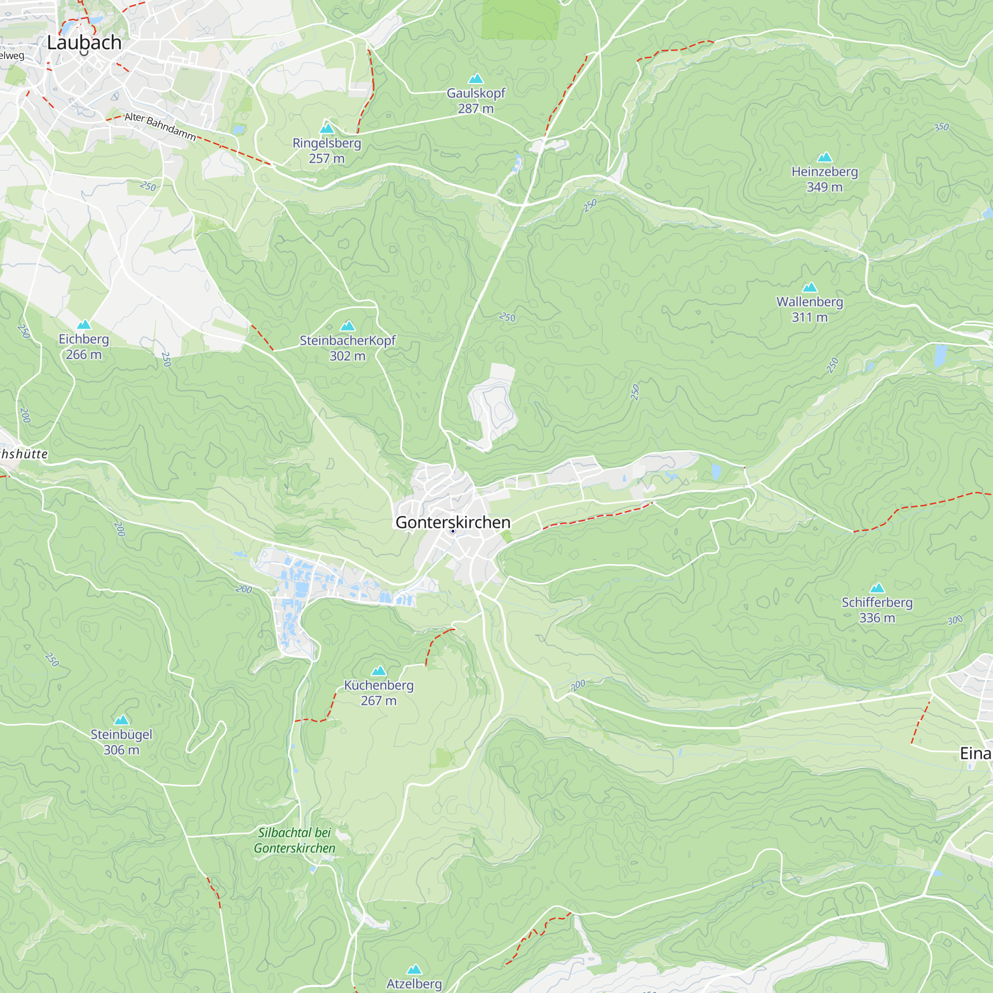 Gartenhütte Eintracht Fanclub map