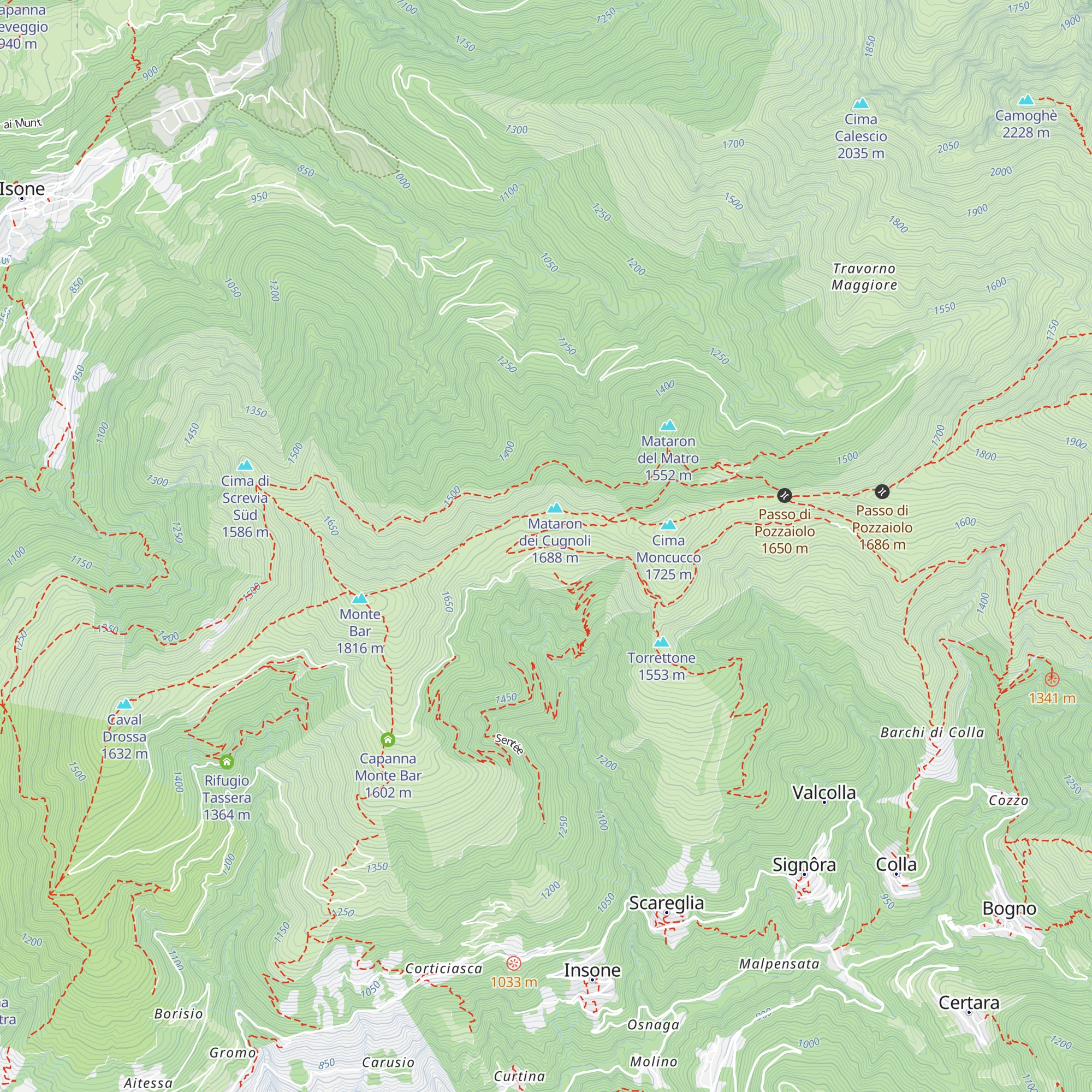 Rifugio Forestale di Piandanazzo map