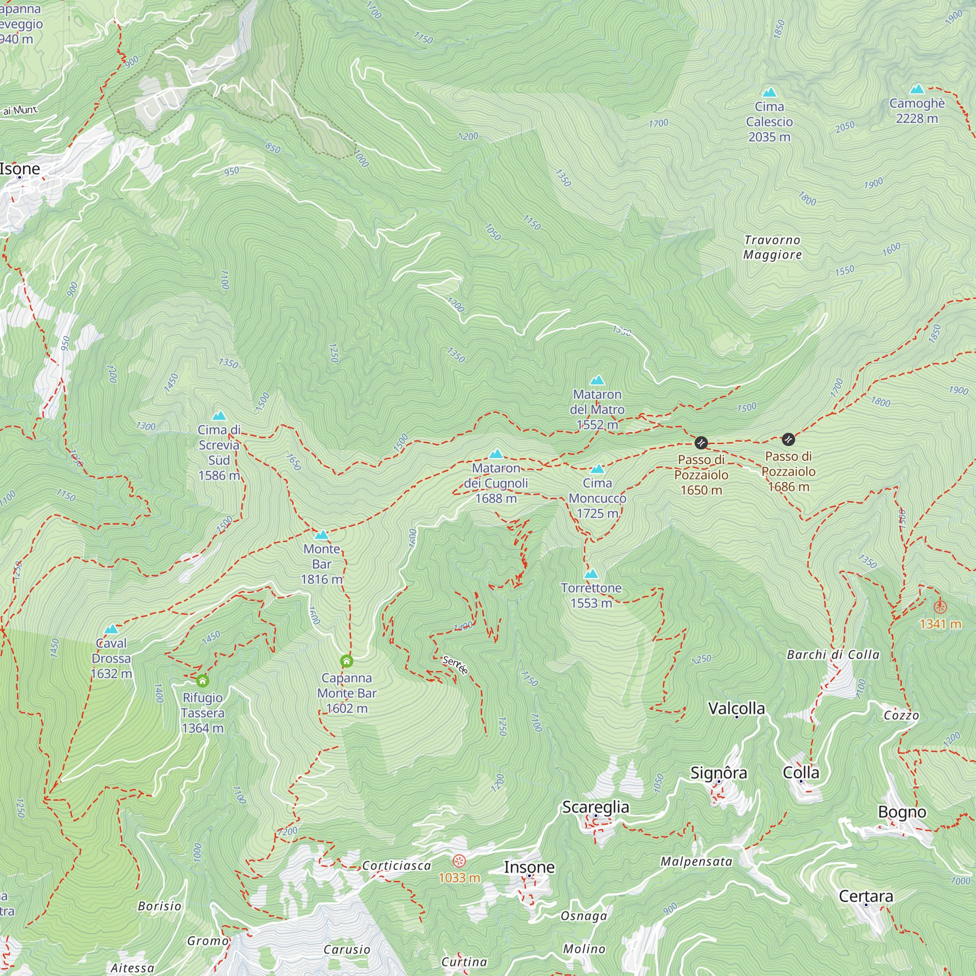 Rifugio Forestale di Piandanazzo map
