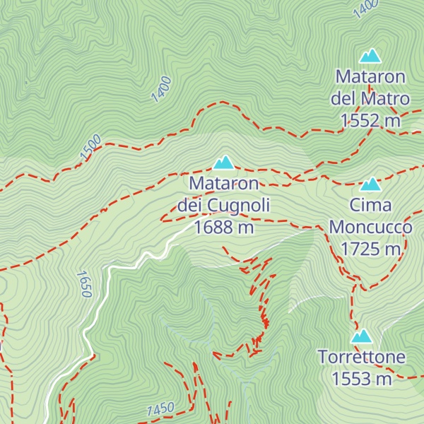 Map of Rifugio Forestale di Piandanazzo