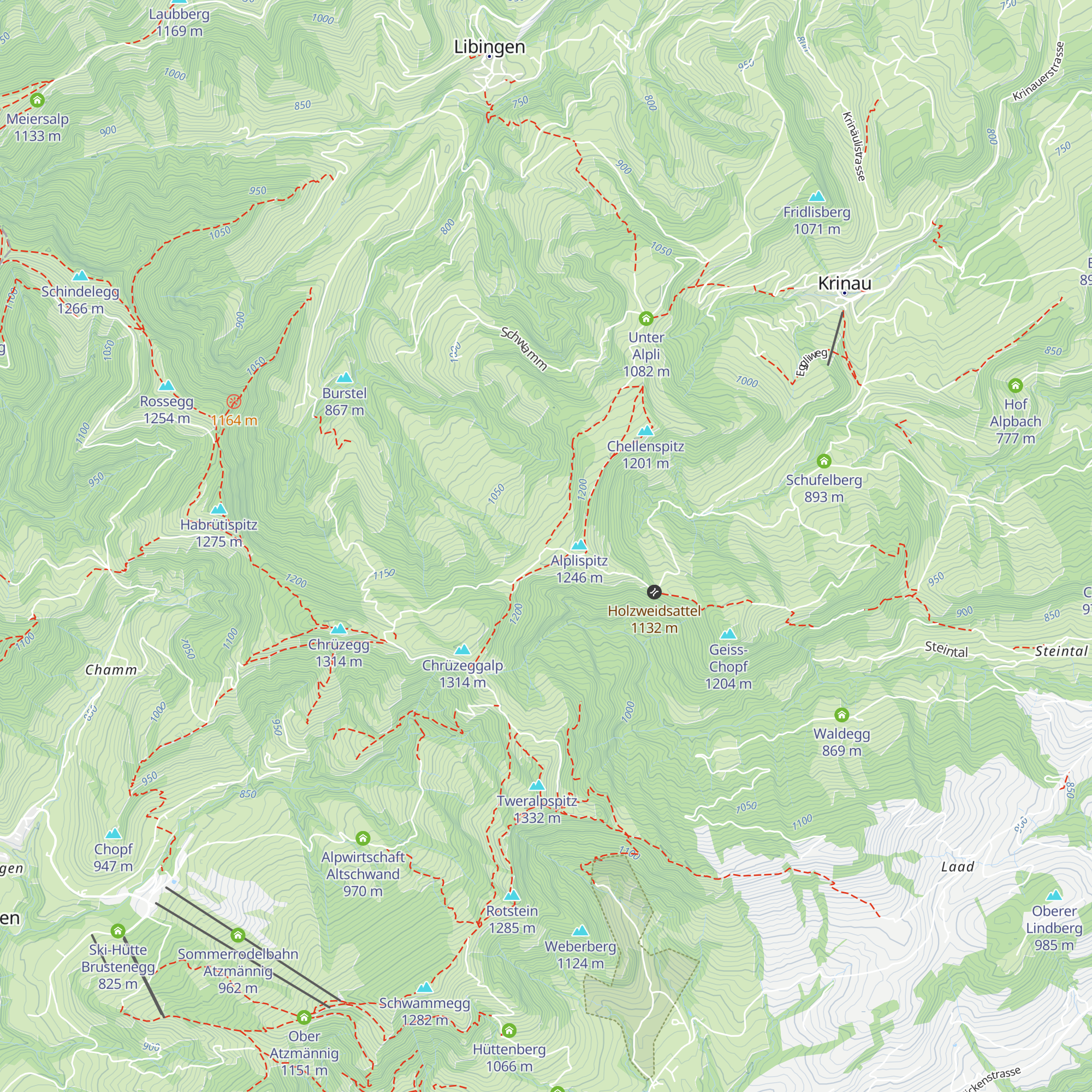 Alpwirtschaft Schwämmli map