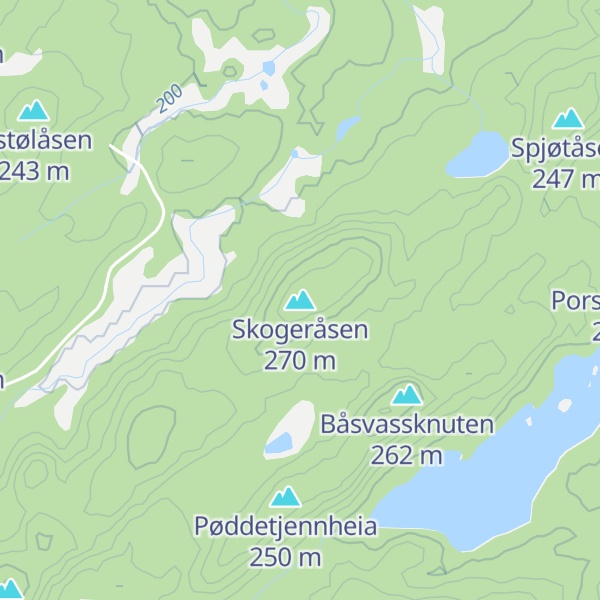 Map of Skogeråsen