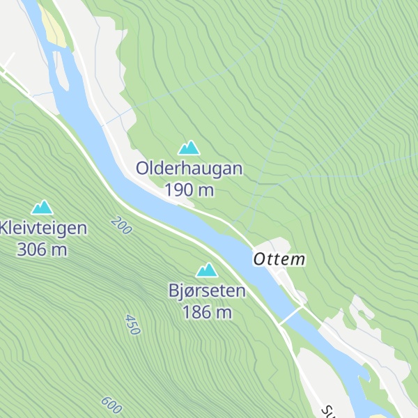 Map of Gamsgrøvollen