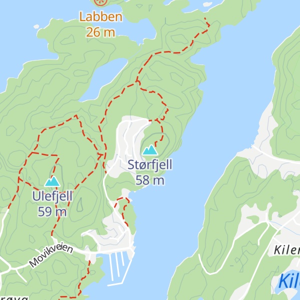 Map of Størfjell