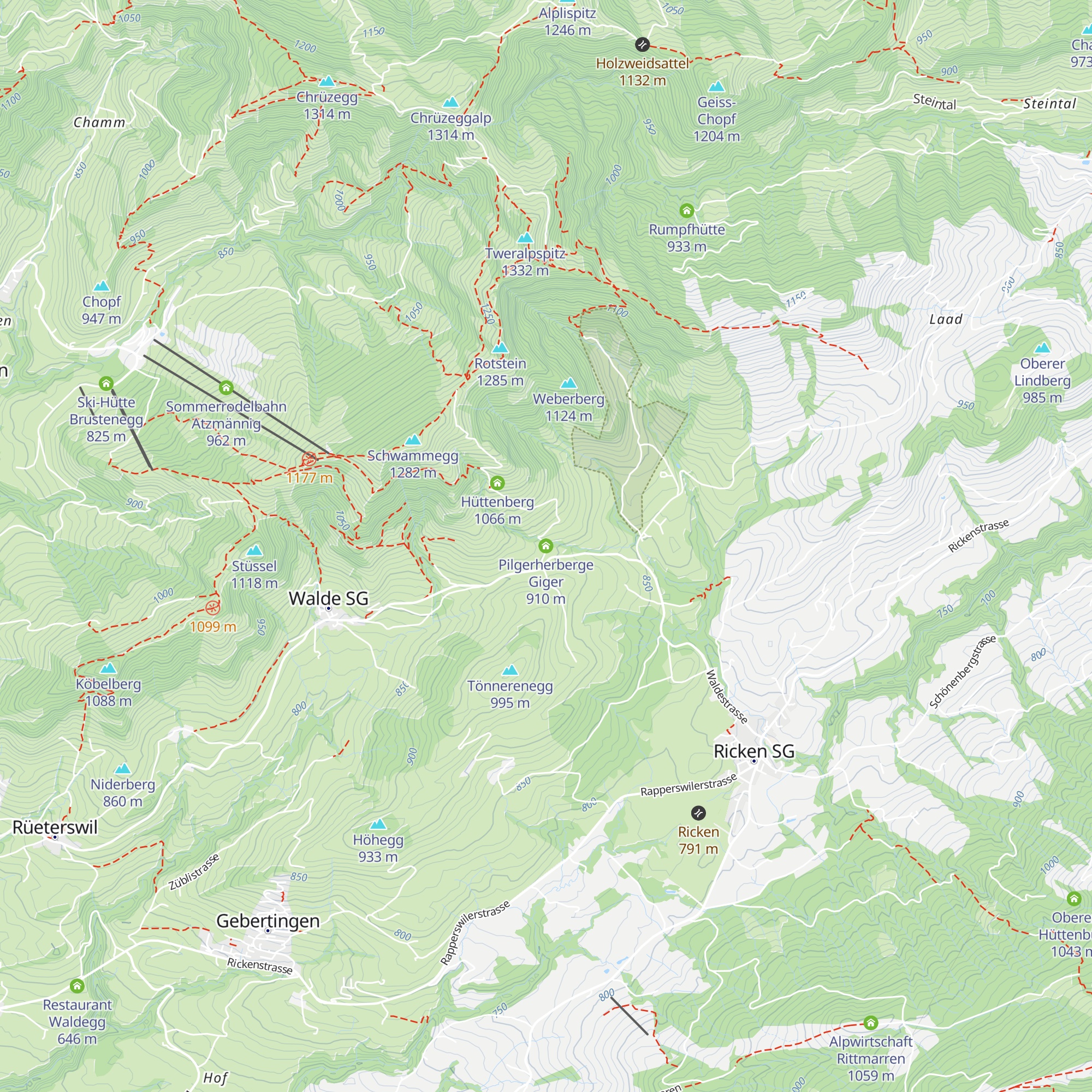 Pilgerherberge Giger map