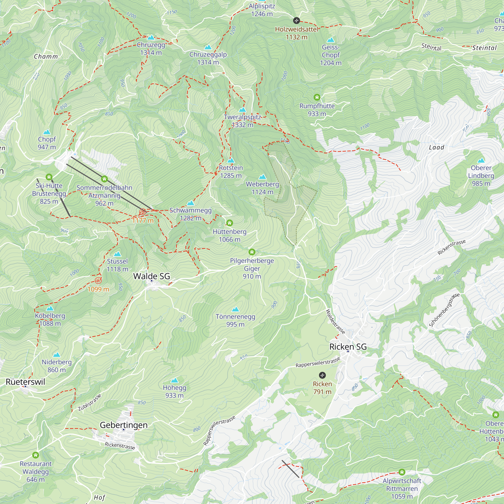 Pilgerherberge Giger map