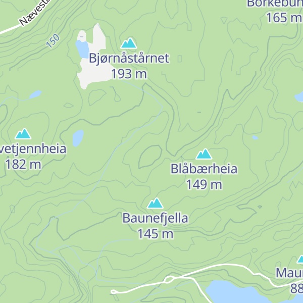 Map of Breibærhaugen