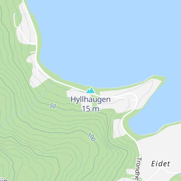 Map of Hyllhaugen