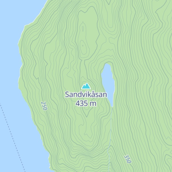 Map of Sandvikåsan