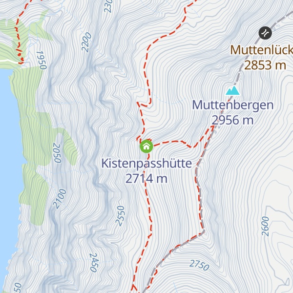 Map of Kistenpasshütte