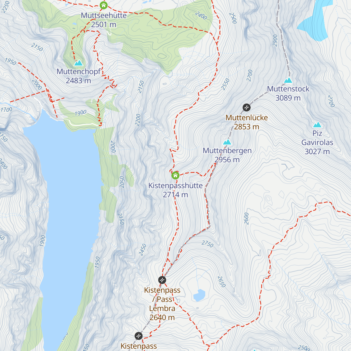 Kistenpasshütte map