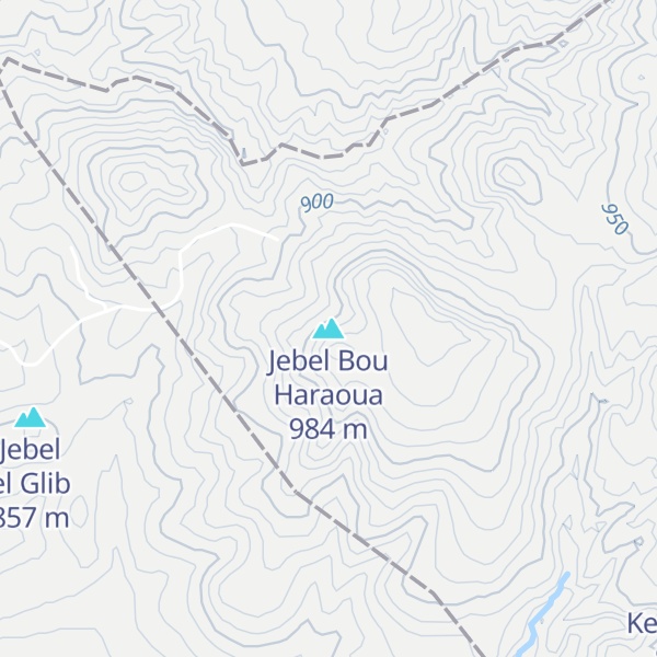 Map of Jebel Bou Haraoua