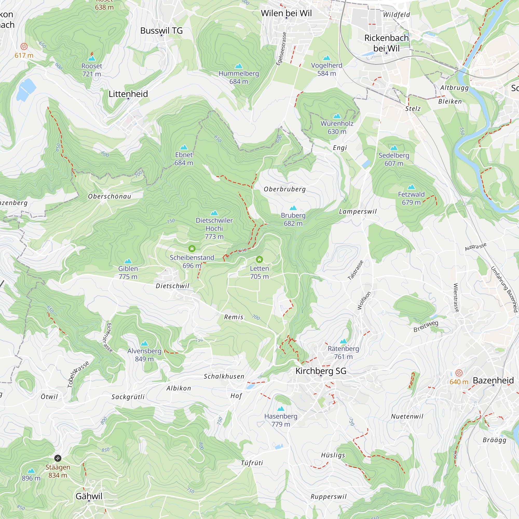 Letten map