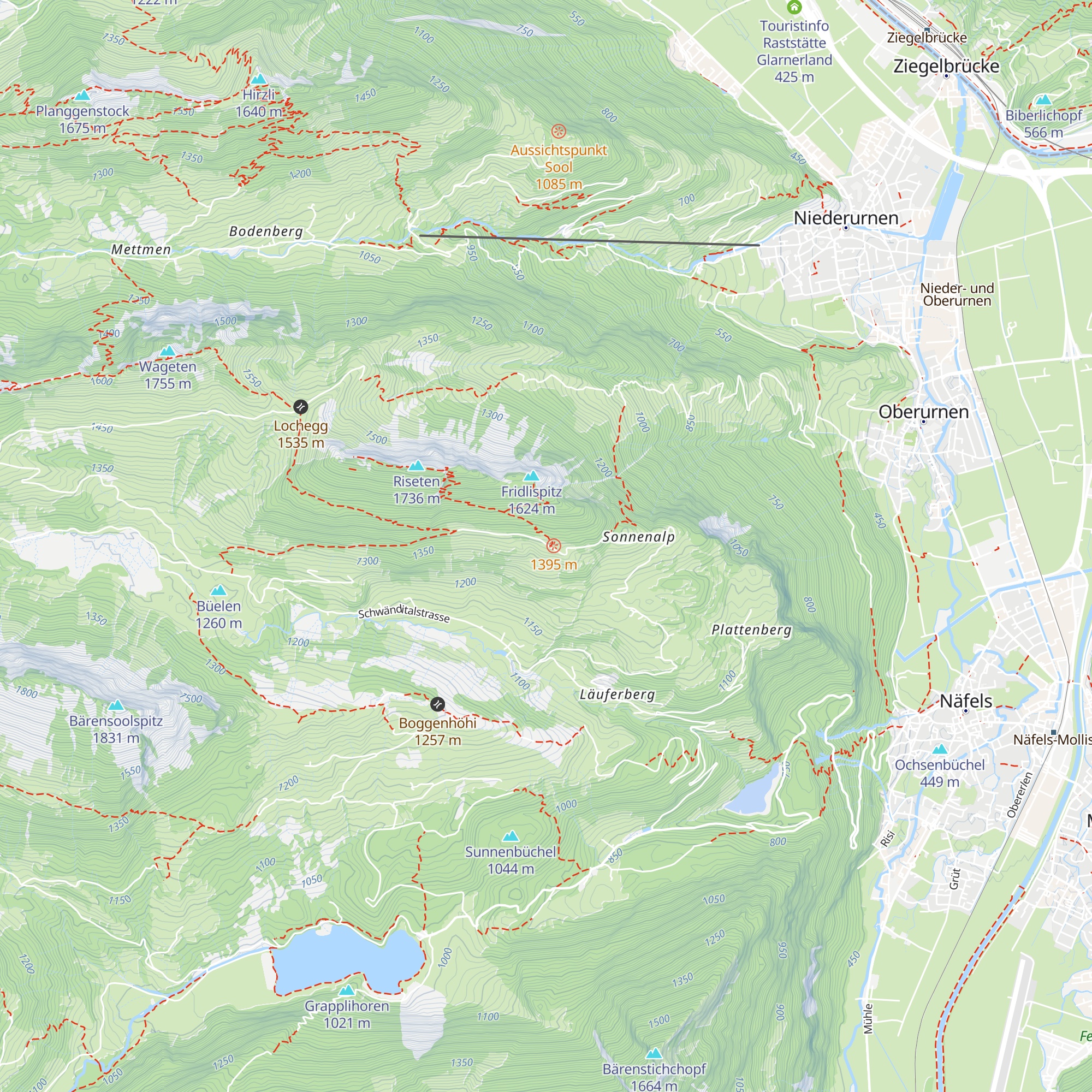 Tilima-Hütte map