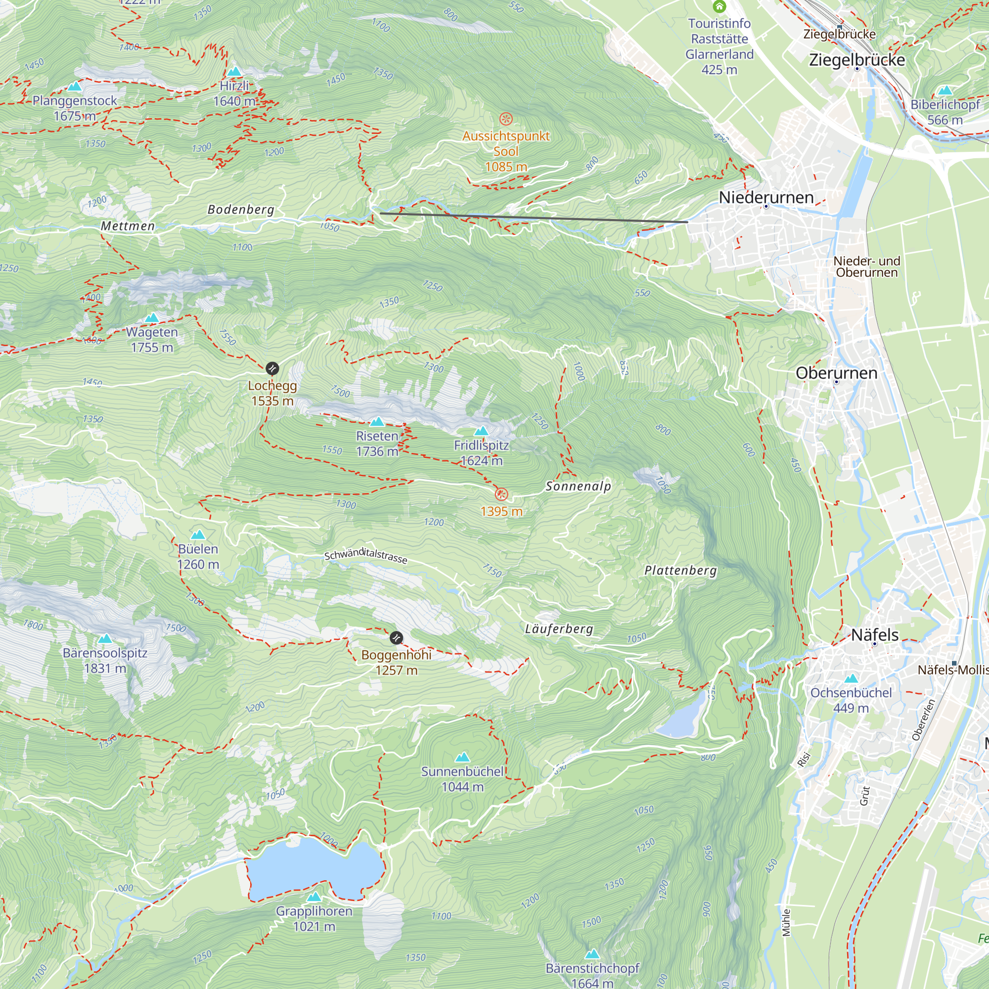 Tilima-Hütte map
