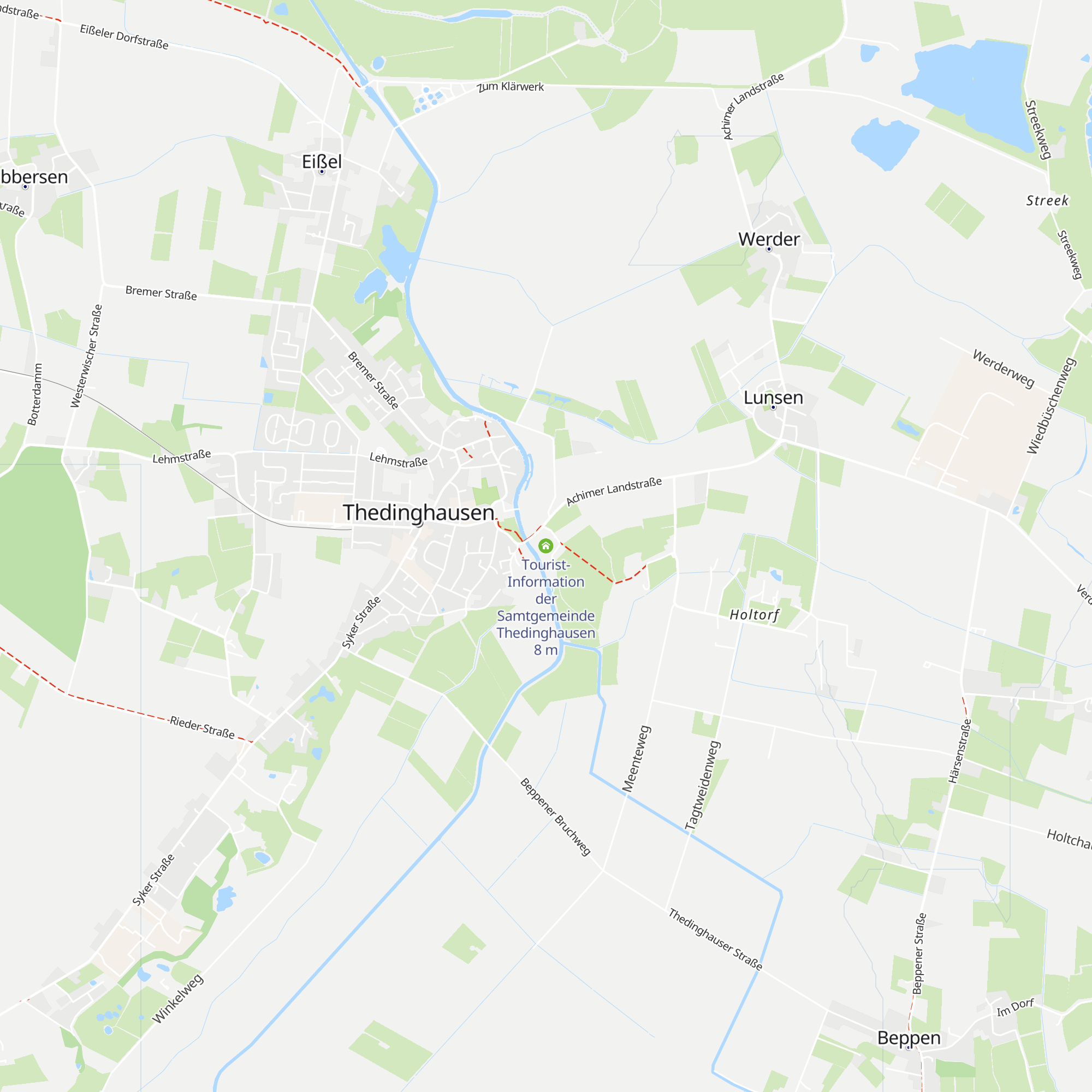 Tourist-Information der Samtgemeinde Thedinghausen map