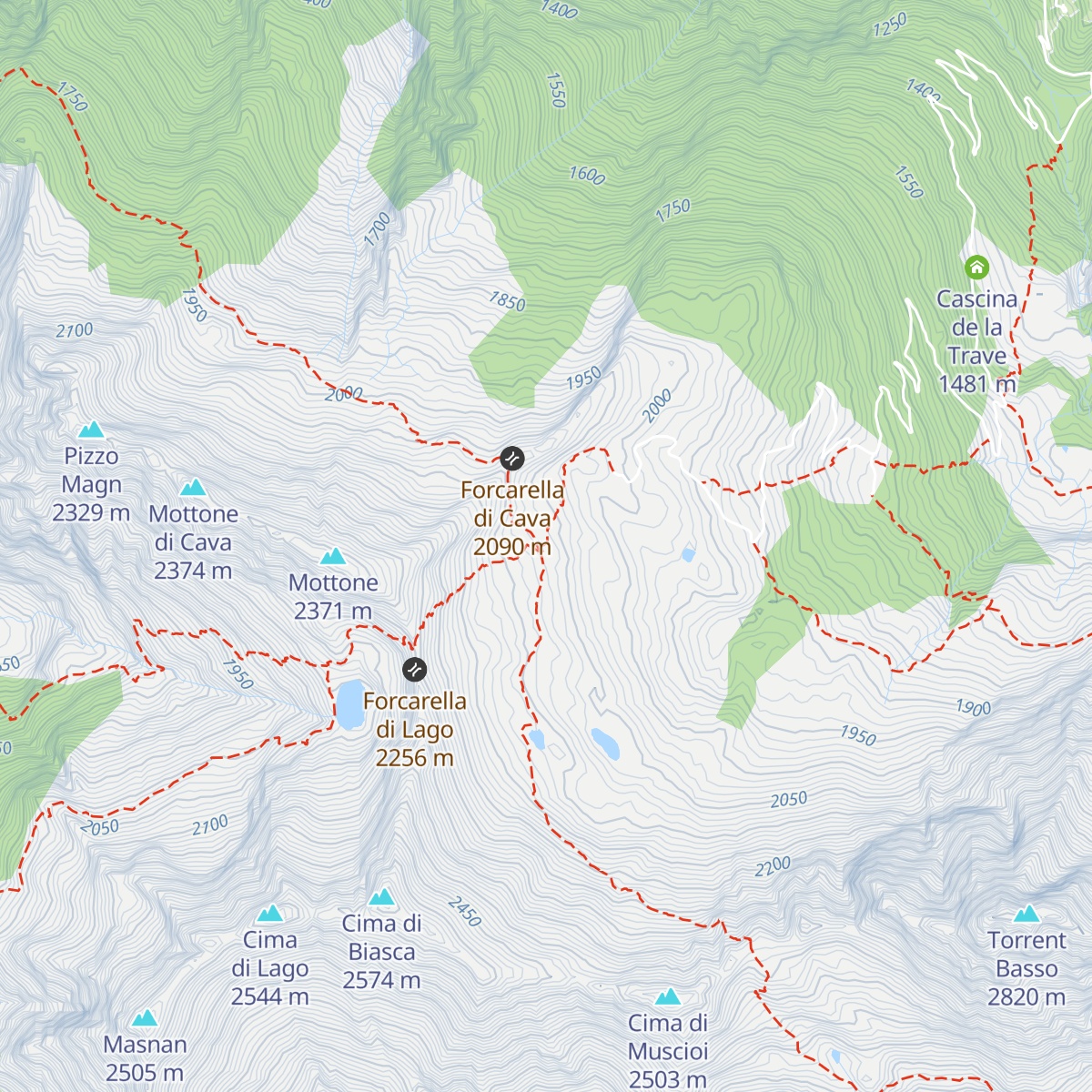Capanna di Cava map