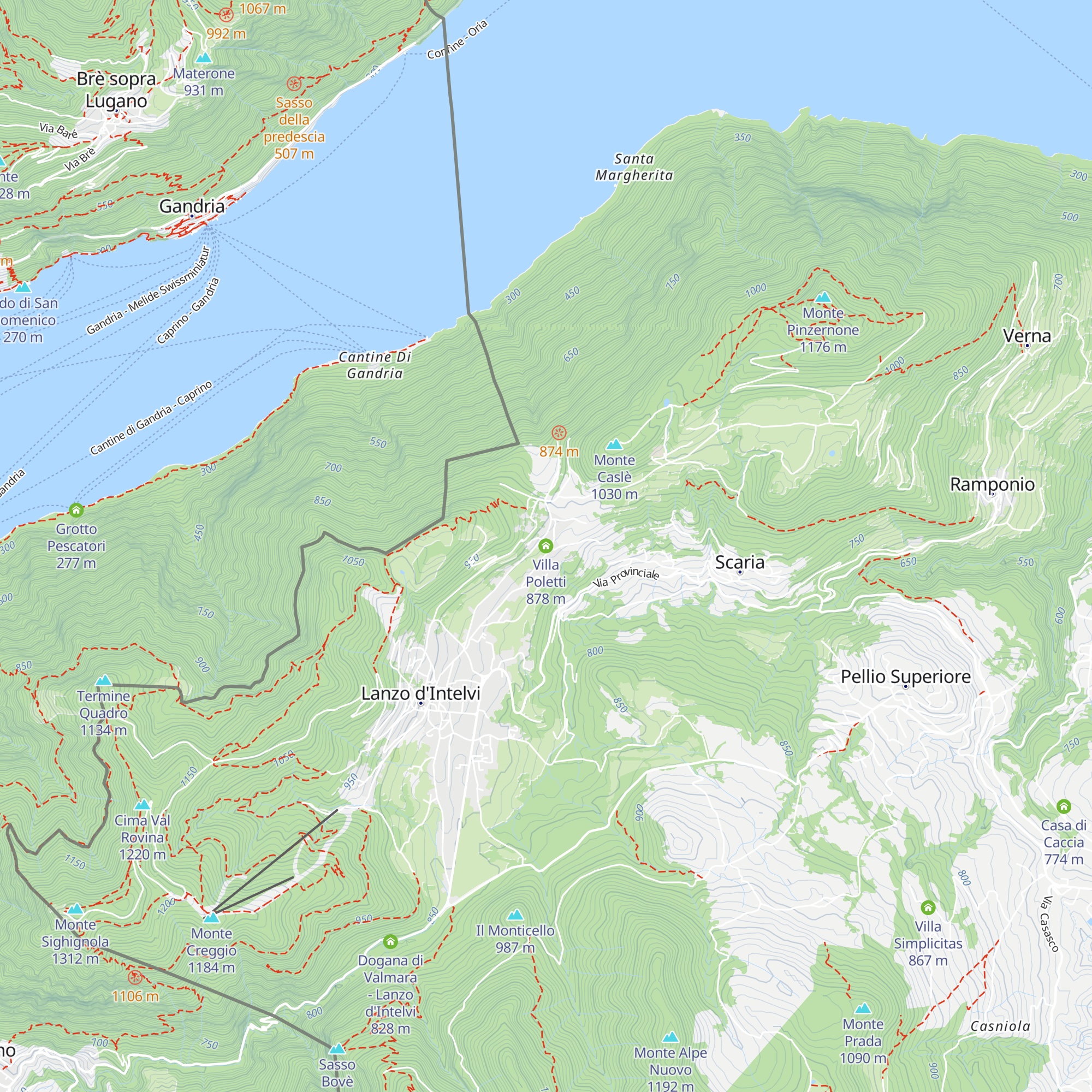 Villa Poletti map