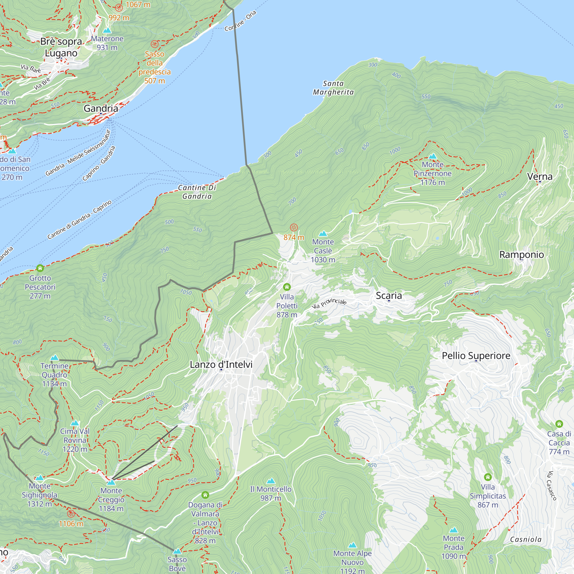 Villa Poletti map