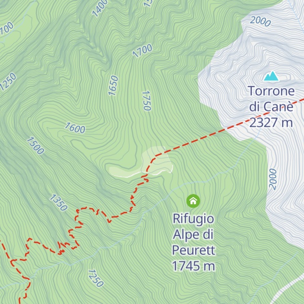 Map of Rifugio Pèu