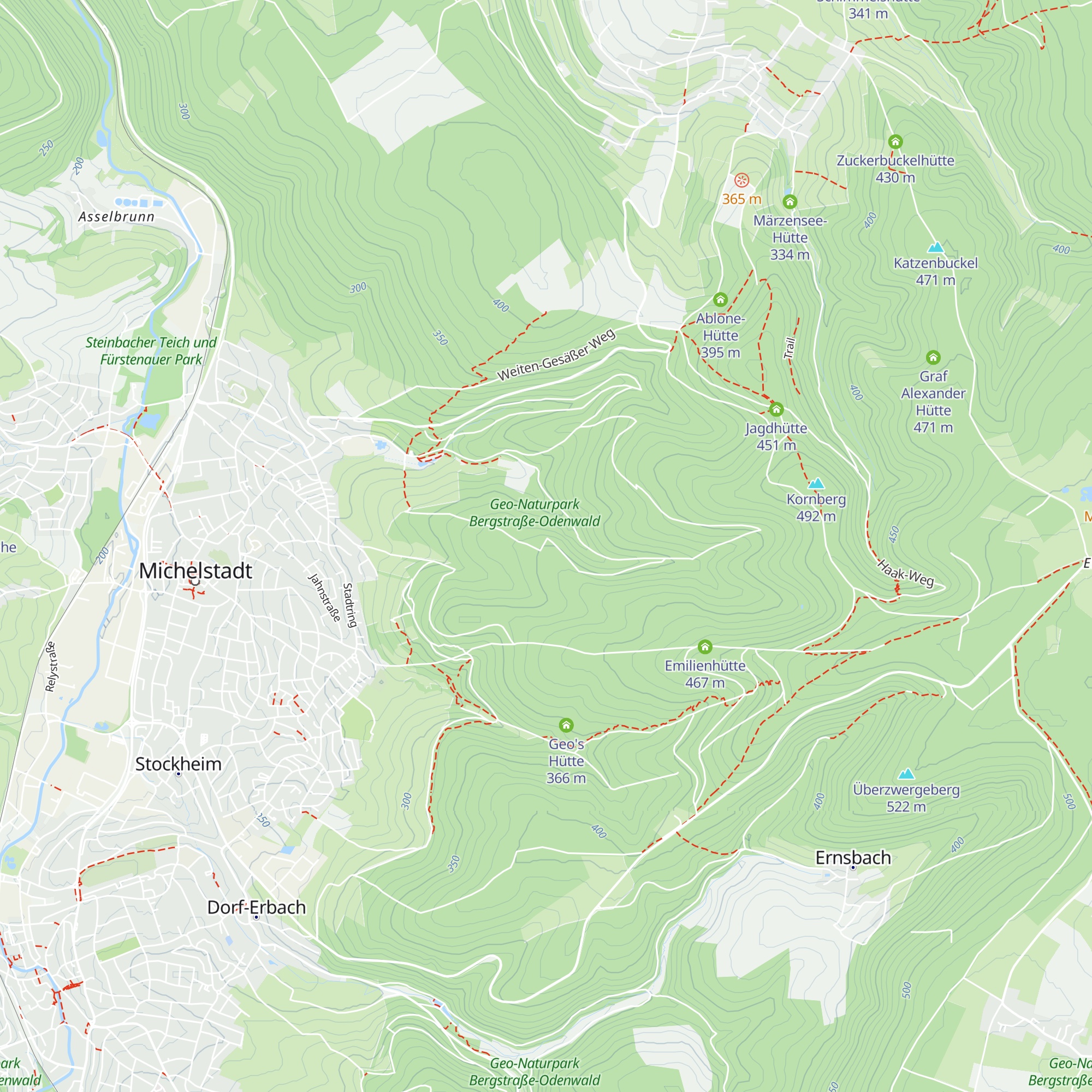 Ernst-Ludwig-Hütte map