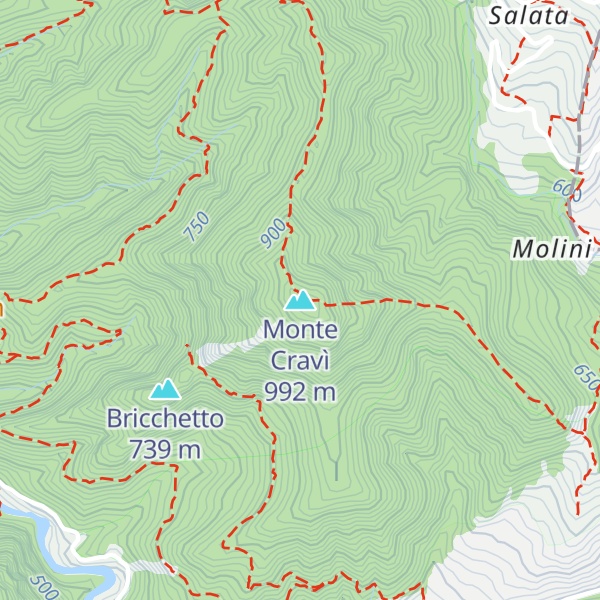 Map of Monte Cravì