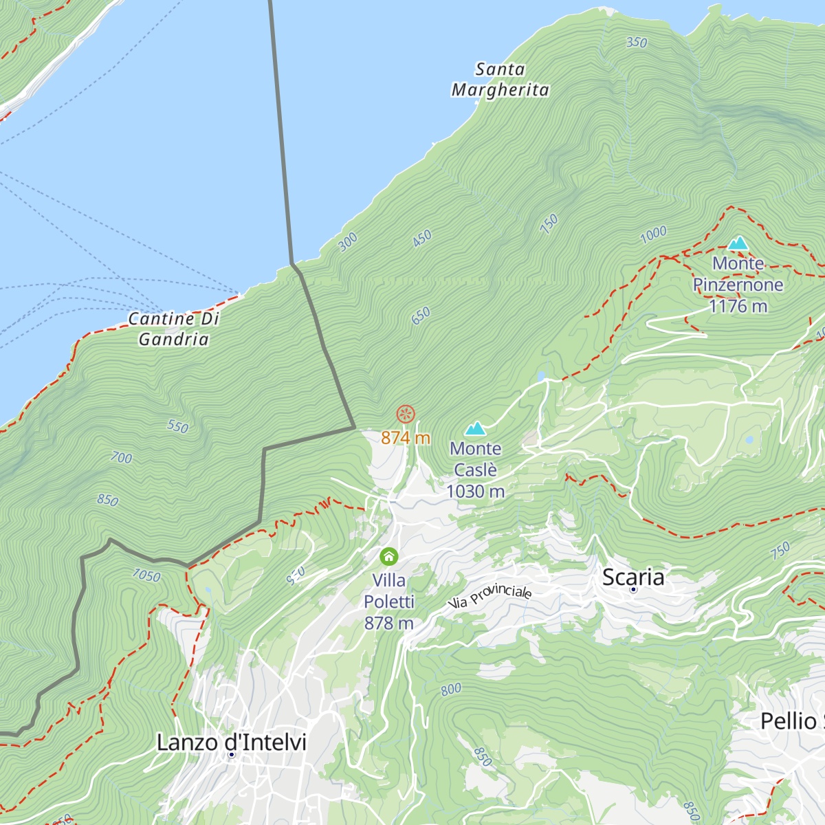 Hotel Funicolare Tesoro map