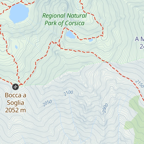 Map of Punta Muzzella