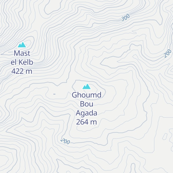 Map of Ghoumd Bou Agada