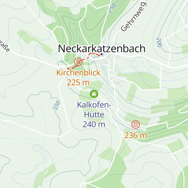 Map of Kalkofen-Hütte