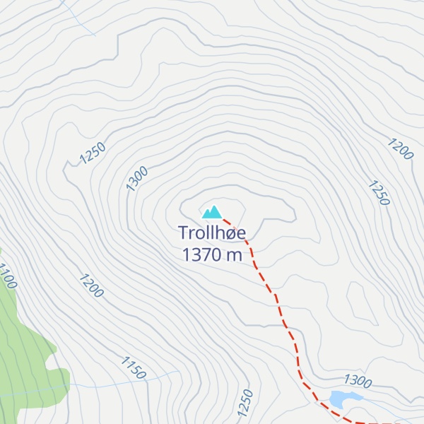 Map of Trollhøe