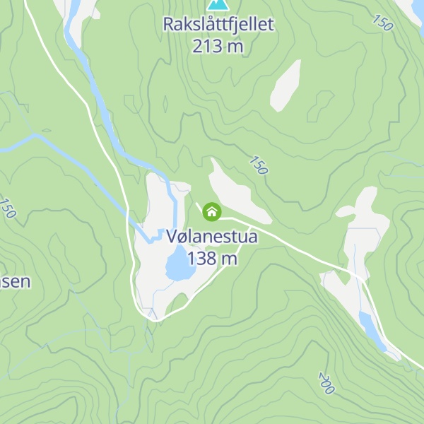Map of Vølanestua